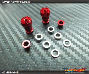 Hawk Creation Adjustable Stick Rocker End Red Φ10mm (M4, JR TX)